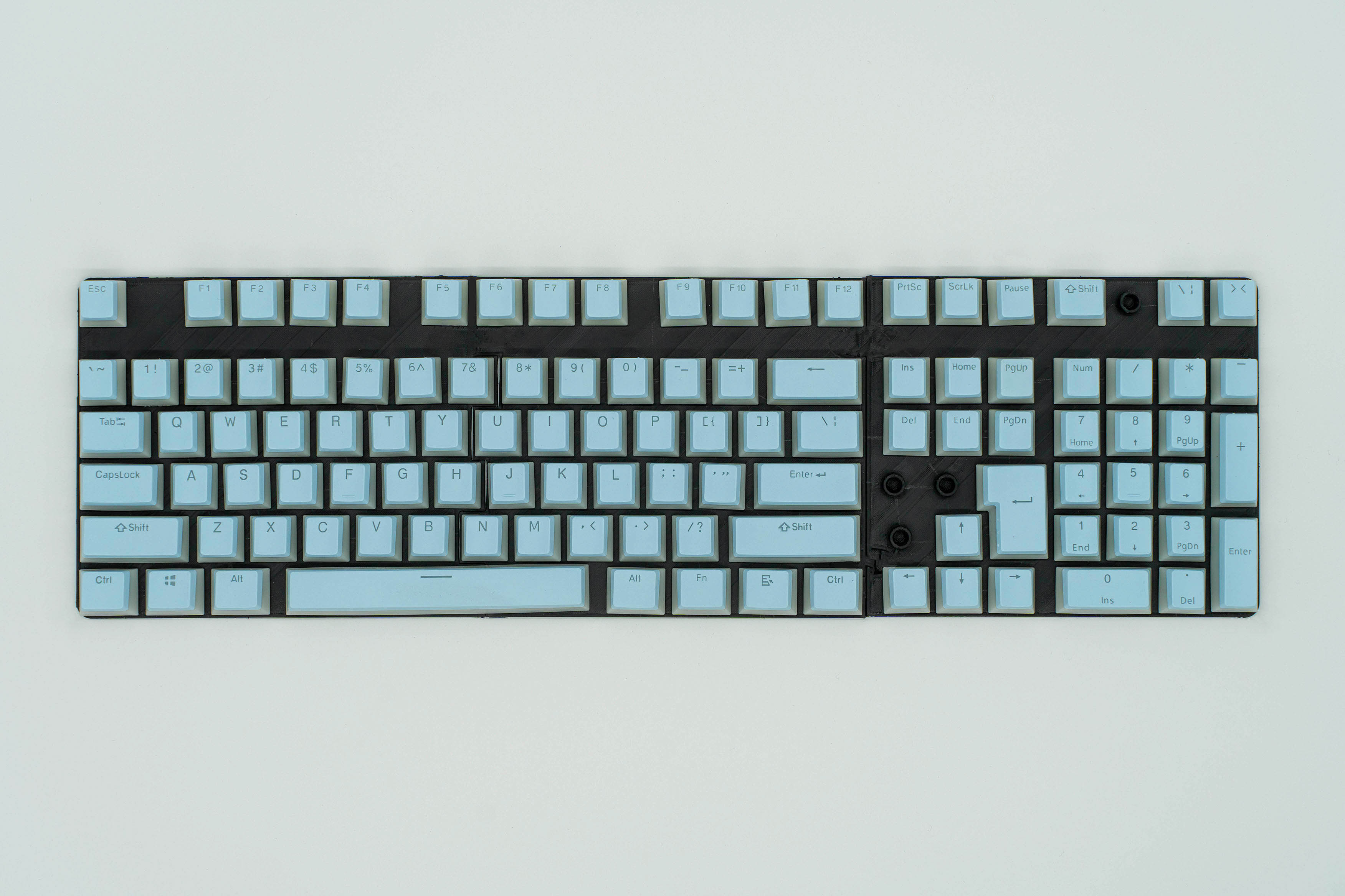 Blue Pudding Keycaps top down full set