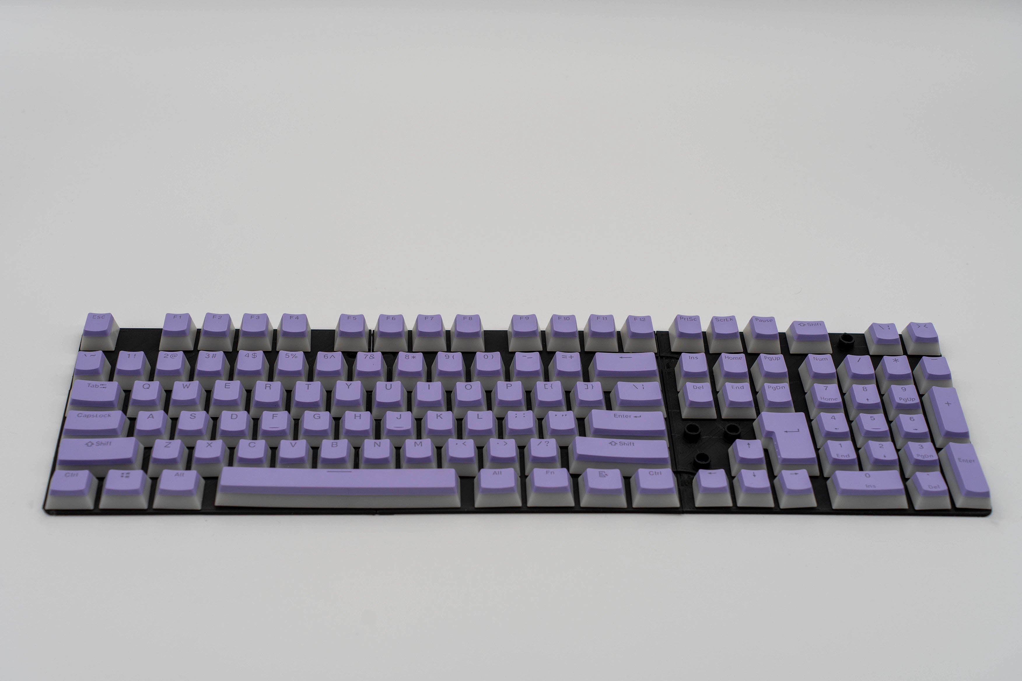 Purple Pudding Keycaps front view full set