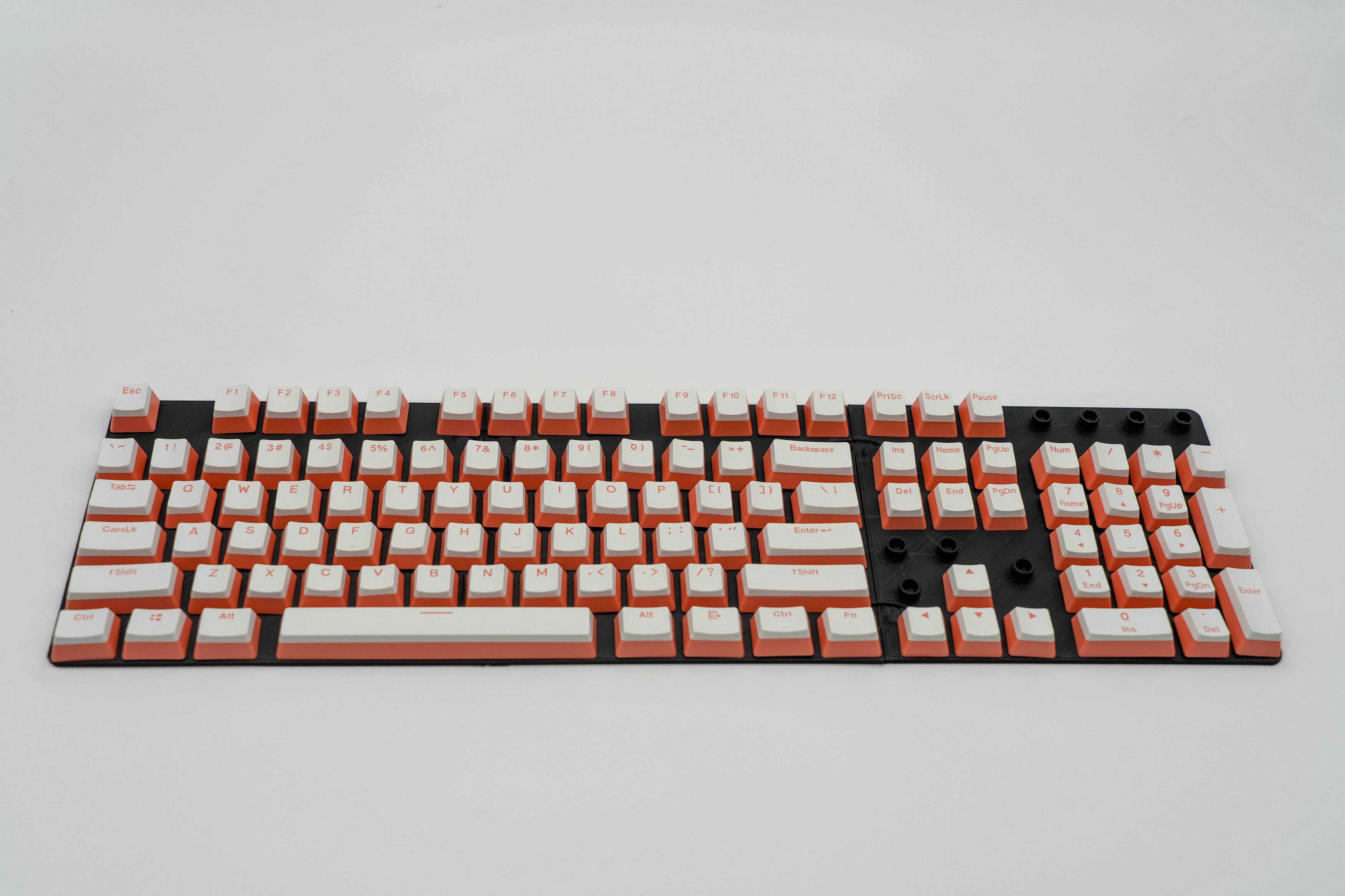 Peach Pudding Keycaps front view full set
